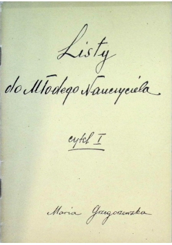 Listy do Młodego Nauczyciela cykl I