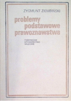 Problemy podstawowe prawoznawstwa