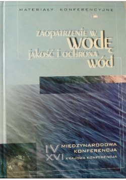 Zaopatrzenie w wodę jakość i ochrona wód