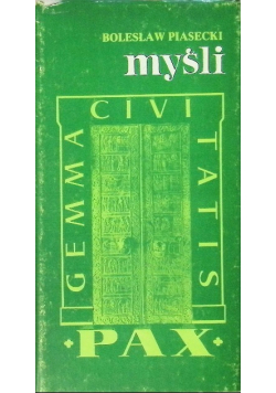 Piasecki myśli
