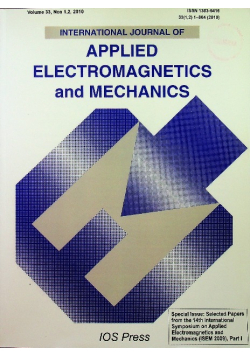 Applied electromagnetics and mechanics Volume 33 Nos 1 and 2