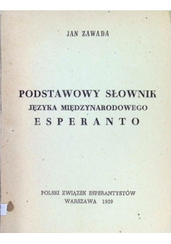 Podstawowy słownik języka międzynarodowego Esperanto