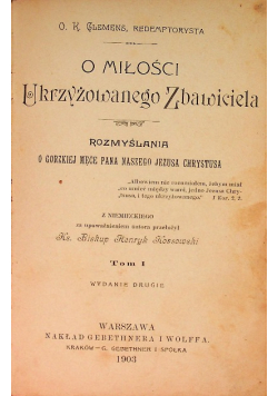 O miłości ukrzyżowanego 1993 r