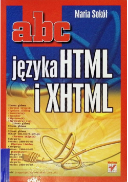 ABC języka HTML i XHTML