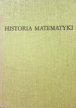 Historia matematyki Tom III