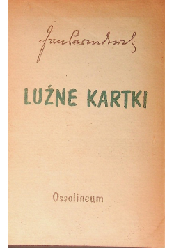 Luźnie kartki