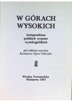 W górach wysokich