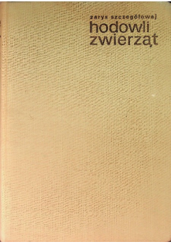 Zarys szczegółowej hodowli zwierząt