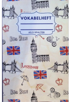 Vokabelheft A5 3 Spalten