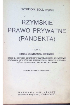 Rzymskie prawo prywatne Tom 1 1920 r.