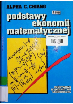 Podstawy ekonomii matematycznej