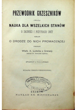 Przewodnik grzeszników 1913 r.