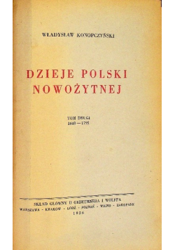 Dzieje Polski Nowożytnej Tom 2 1936 r.