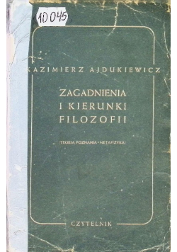 Zagadnienia i kierunki filozofii 1949 r.