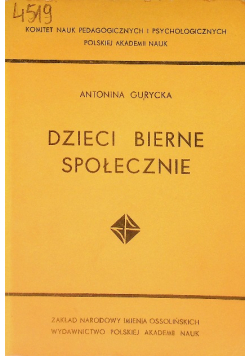 Dzieci bierne społecznie