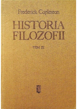 Historia filozofii Tom IX