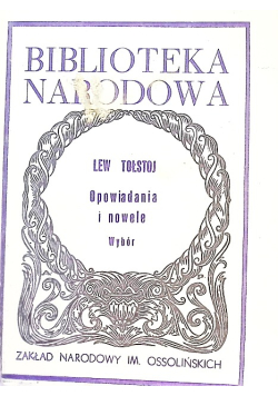 Tołstoj Opowiadania i nowele