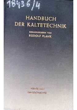 Handbuch der Kältetechnik