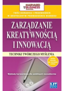 Zarządzanie kreatywnością i innowacją