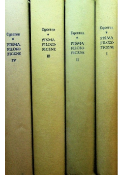 Cyceron pisma filozoficzne Tom 1 do 4