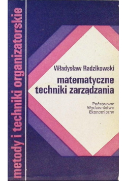 Matematyczne techniki zarządzania