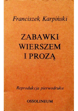 Zabawki wierszem i prozą