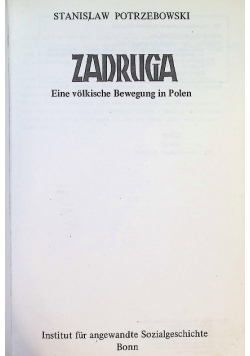 Zadruga - Eine völkische Bewegung in Polen.