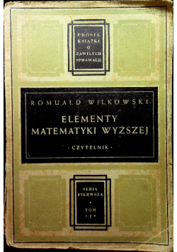 Elementy matematyki wyższej 1947 r.