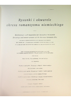 We śnie ujrzałem w dole ciemny las Rysunki i akwarele okresu romantyzmu niemieckiego