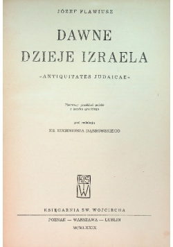Dawne dzieje Izraela