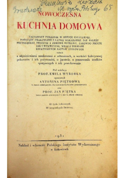 Nowoczesna kuchnia domowa 1932 r.