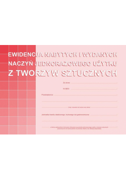 Ewidencja nabytych i wydanych naczyń...S-210-3