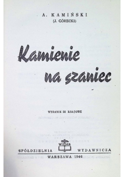 Kamienie na szaniec 1946 r.