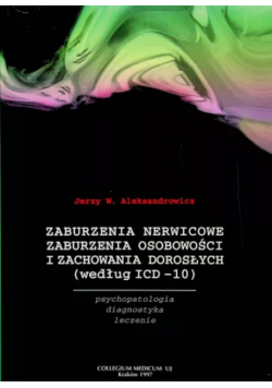 Zaburzenia nerwicowe zaburzenia osobowości i zachowania dorosłych według ICD 10