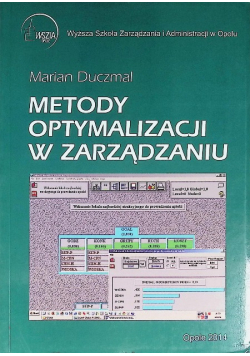 Metody optymalizacji w zarządzaniu