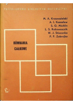 Równania całkowe