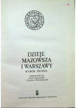 Dzieje Mazowsza i Warszawy