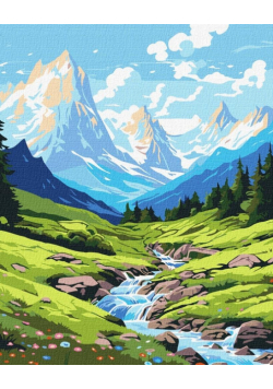 Malowanie po numerach - Lato w górach 40x50cm