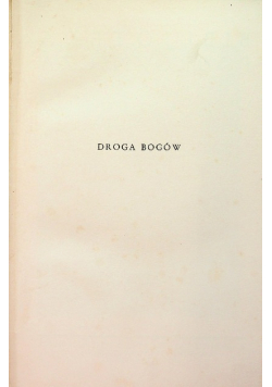 Droga Bogów 1936 r.