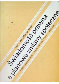 Świadomość prawna a planowanie zmiany społeczne