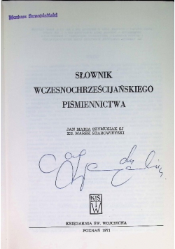 Słownik wczesnochrześcijańskiego piśmiennictwa, Tom II