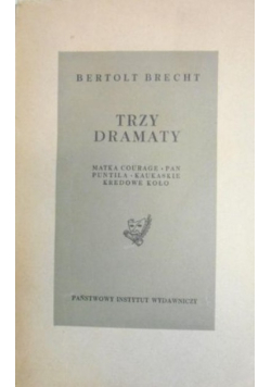 Trzy dramaty