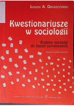 Kwestionariusze w socjologii