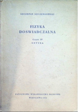 Fizyka doświadczalna Część IV