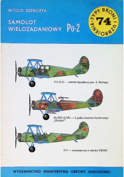 Typy broni i uzbrojenia Tom 74 Samolot wielozadaniowy Po 2