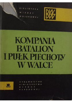 Kompania Batalion i Pułk Piechoty w Walce