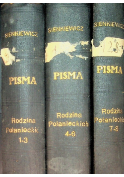 Pisma Henryka Sienkiewicza Tom XV, XVIII i XXI 1900 r.
