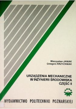 Urządzenia mechaniczne w Inżynierii Środowiska Część II