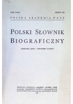 Polski Słownik Biograficzny Tom XXXI1 Zeszyt 128