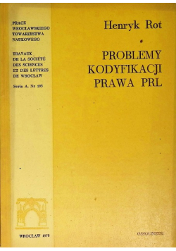 Problemy kodyfikacji prawa PRL